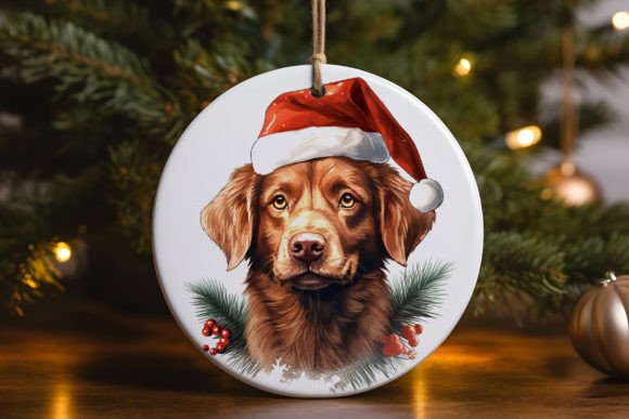 Cute Brown Dog Ornament