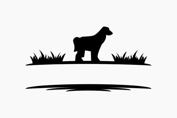Dog Afghan Hound Monogram