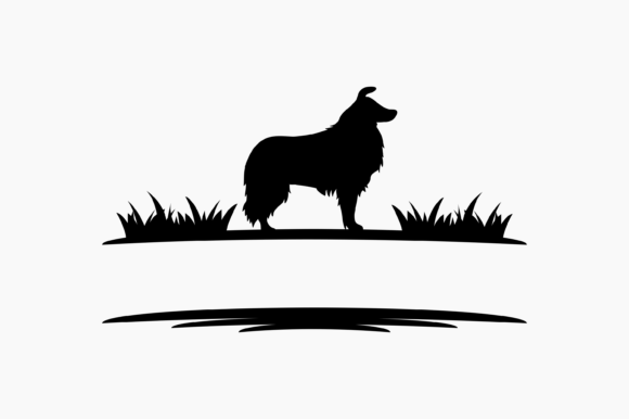 Dog Border Collie Monogram