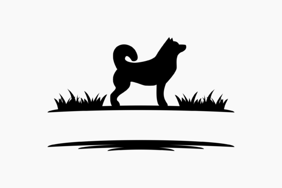 Dog Siberian Husky Monogram