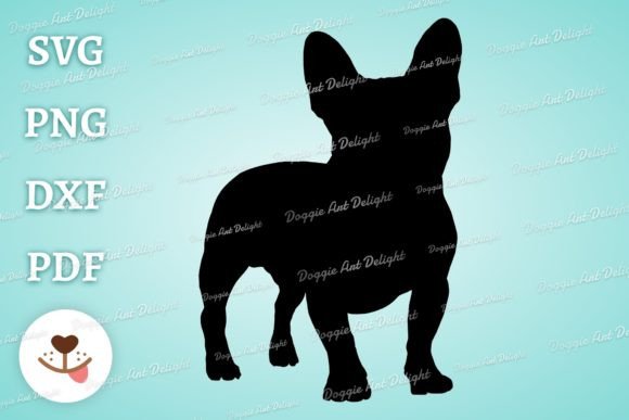 Frenchie Svg Png Dxf Silhouette