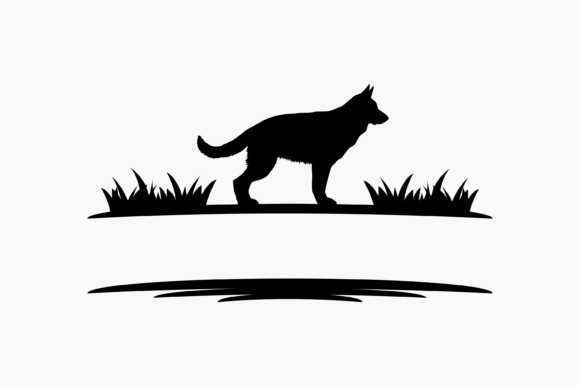 German Shepherd Monogram